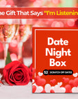 Date Night Box for couples, romantic scratch-off card game, 52 surprise date ideas for couples, gift for boyfriend, gift for girlfriend, husband gift, wife gift, anniversary gift, wedding gift, Valentine’s Day gift, romantic gift for couples, relationship game, card game for adults, fun date night ideas, couples activity, unique gift idea, couples scratch-off challenge, at-home date game, engagement gift, best couples gift, romantic card deck, stocking stuffer, year of dates.